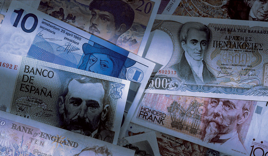 Pre Euro bank notes
