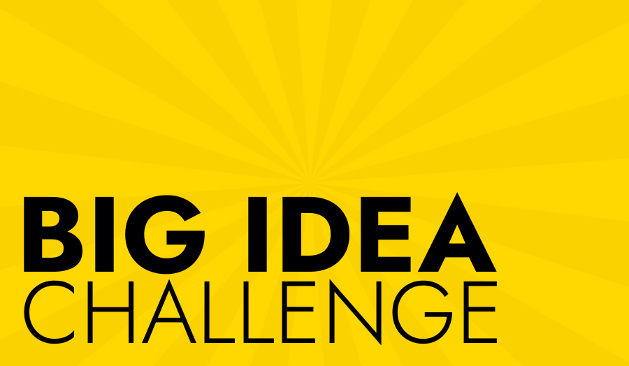 Big Idea Challenge on a yellow starburst background