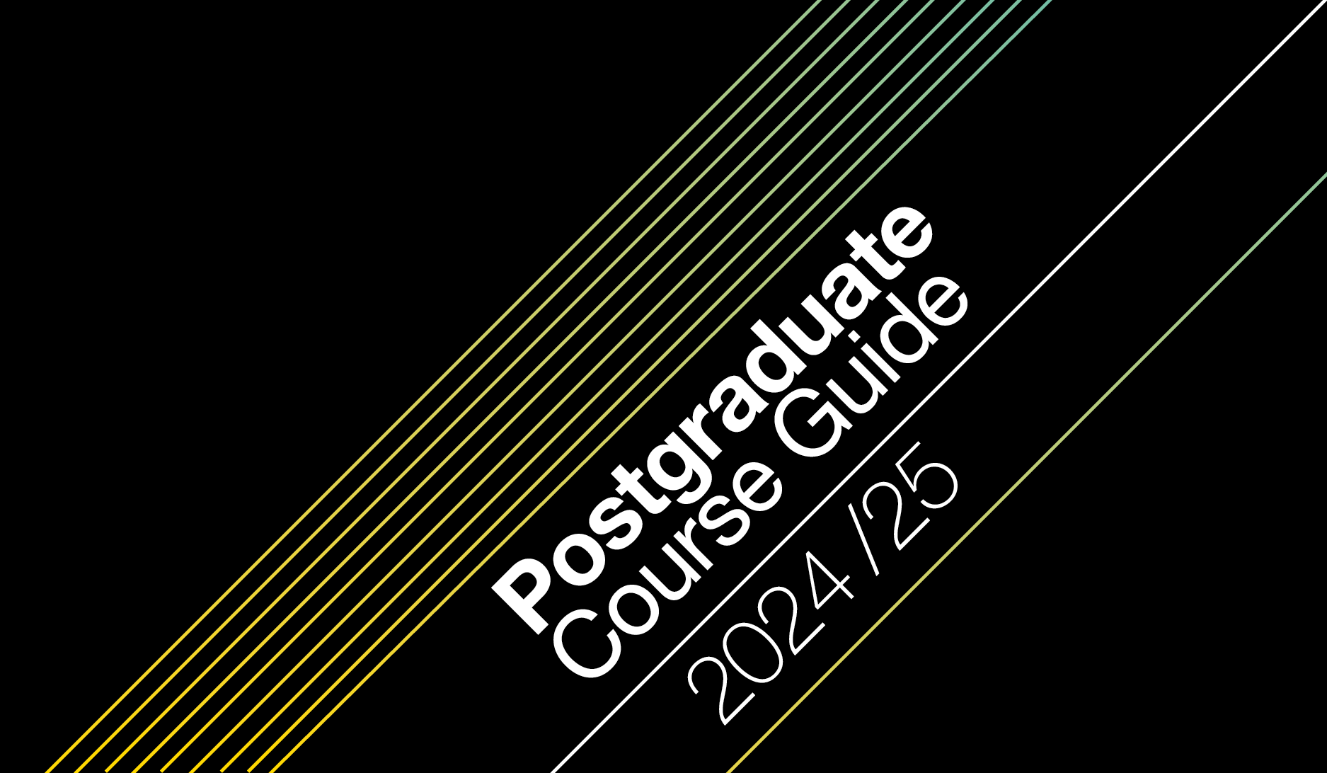 The cover of the Postgraduate Prospectus 2024–25