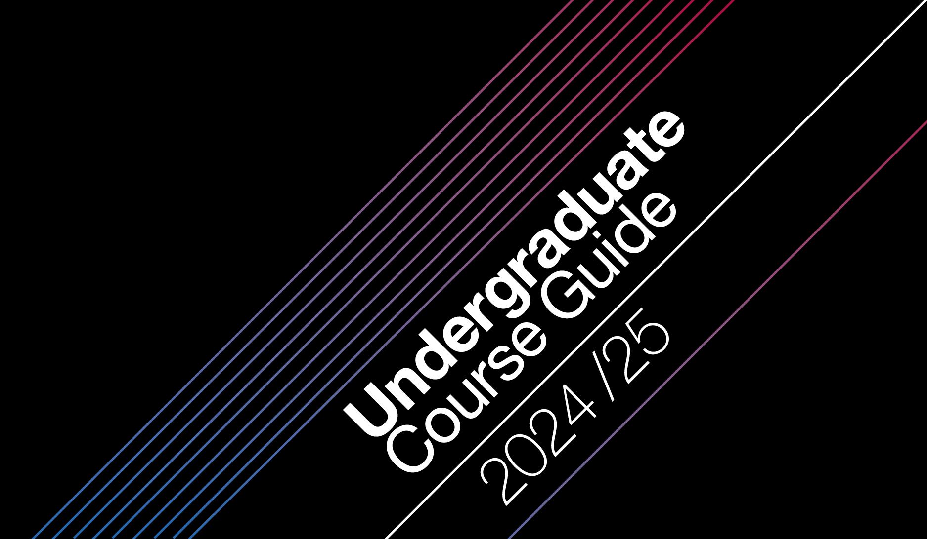 The cover of the Undergraduate course guide 2024–25