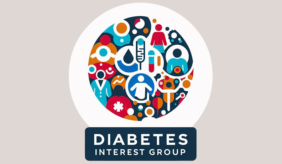 A brightly coloured logo for the Diabetes Interest Group