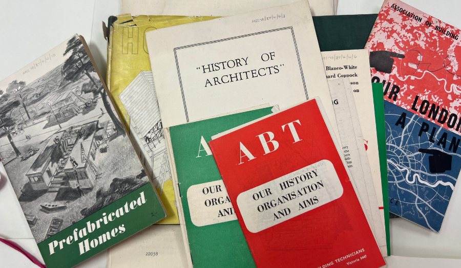 Archival material from the Association of Building Technicians (ABT) archive held at Warwick Univers