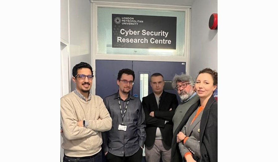 Researchers working on the Cyber ASAP grant: Mohamed Chahine Ghanem, Pawel Gasiorowski, Wiktor Sowinski-Mydlarz, Vassil Vassilev and Cheima Ali Bensaad